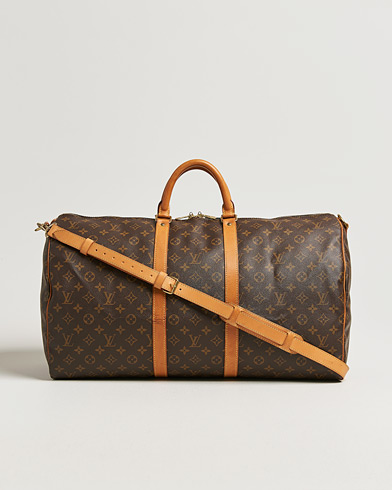 Louis Vuitton Pre-Owned Keepall Bandoulière 55 Monogram – Ruskea