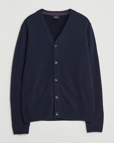 PS Paul Smith Merino Knitted Cardigan Blue – Sininen