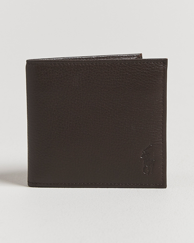 Polo Ralph Lauren Pebbled Leather Billfold Wallet Brown – Ruskea