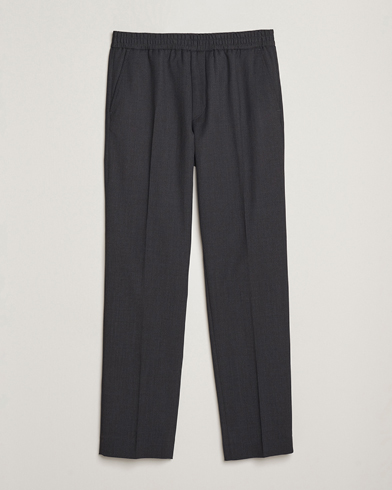 Filippa K Theo Relaxed Wool Trousers Mid Grey – Harmaa