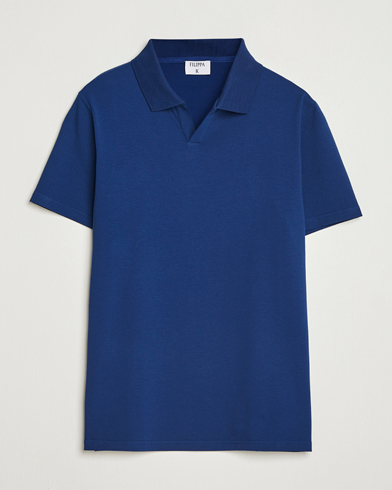 Filippa K Soft Lycra Polo T-Shirt Royal Navy – Sininen