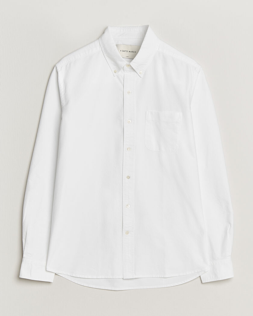 A Day's March Classic Oxford Shirt White – Valkoinen