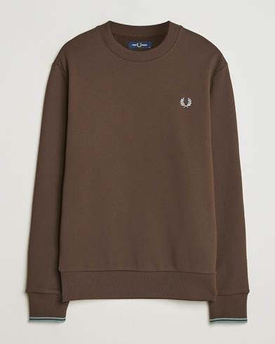 Fred Perry Crew Neck Sweatshirt Burnt Tobacco – Ruskea