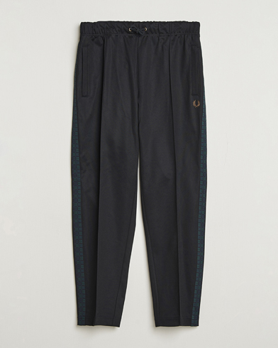 Fred Perry Blackwatch Tartan Taped Track Pants Black – Musta
