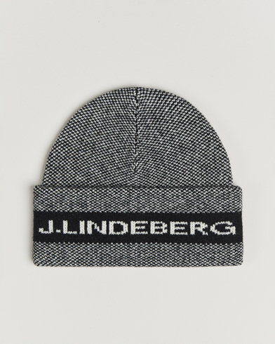 J.Lindeberg Ernie Beanie Black Melange – Musta