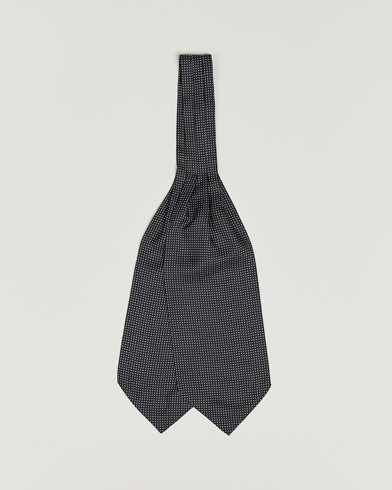 Amanda Christensen Silk Twill Micro Dot Ascot Black – Musta