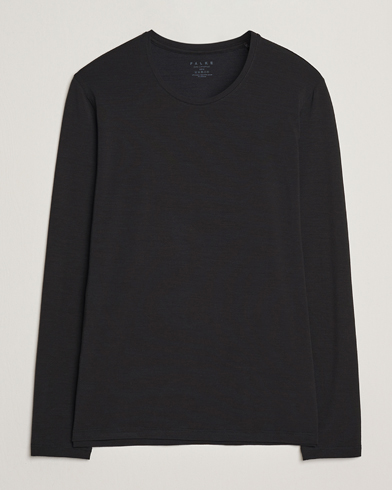 Falke Clima Wool Wool Long Sleeve T-Shirt Black – Musta