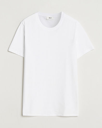 NN07 Percy Crew Neck T-Shirt White – Valkoinen