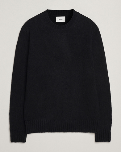 NN07 Lee Wool Knitted Sweater Black – Musta
