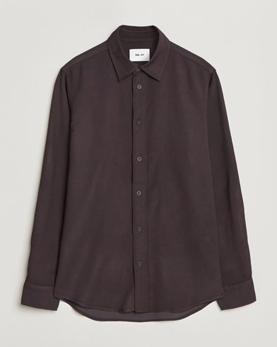 NN07 Colby Viscose Shirt Dusky Port – Ruskea
