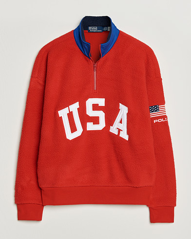 Polo Ralph Lauren Polar Half Zip USA Fleece RL 2000 Red – Punainen