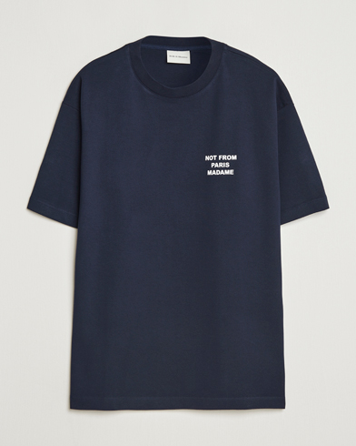 Drôle de Monsieur Slogan T-Shirt Navy – Sininen
