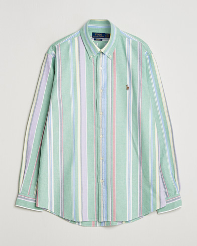 Polo Ralph Lauren Custom Fit Oxford Checked Shirt Green/Purple – Vihreä