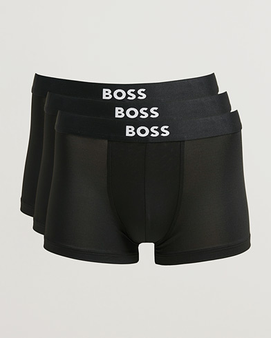 BOSS BLACK 3-Pack Microfibre Trunk Black – Musta