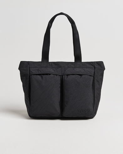 BOSS BLACK Catch Nylon Tote Bag Black – Musta