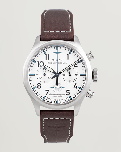 Timex Waterbury Ace Pan Chronograph 41mm Silver Dial – Ruskea