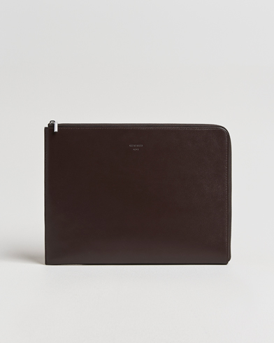 Tiger of Sweden Vitama Leather Portfolio Dark Brown – Ruskea