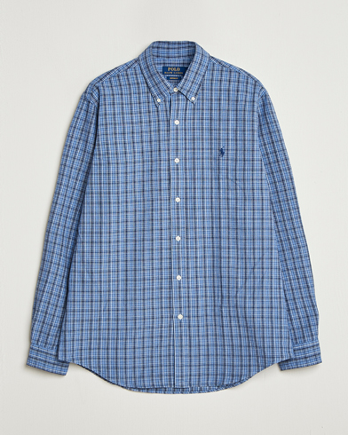 Polo Ralph Lauren Custom Fit Checked Shirt Blue Heather Multi – Sininen
