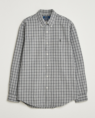 Polo Ralph Lauren Custom Fit Checked Shirt Grey Heather Multi – Harmaa
