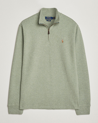 Polo Ralph Lauren Double Knitted Half Zip Greenery Heather – Vihreä