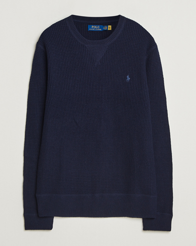 Polo Ralph Lauren Cotton/Wool Pullover Hunter Navy – Sininen