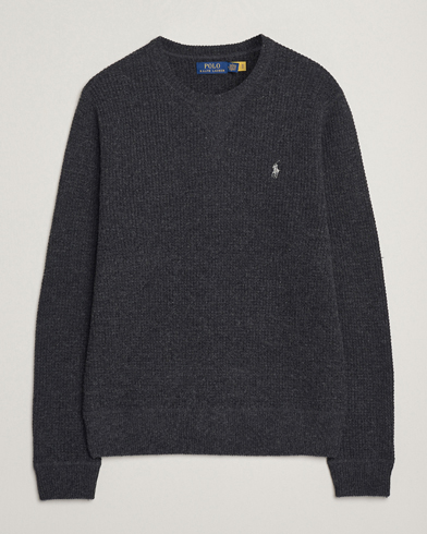 Polo Ralph Lauren Cotton/Wool Pullover Dark Granite Heather – Harmaa