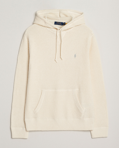 Polo Ralph Lauren Cotton/Wool Hoodie Andover Cream – Valkoinen