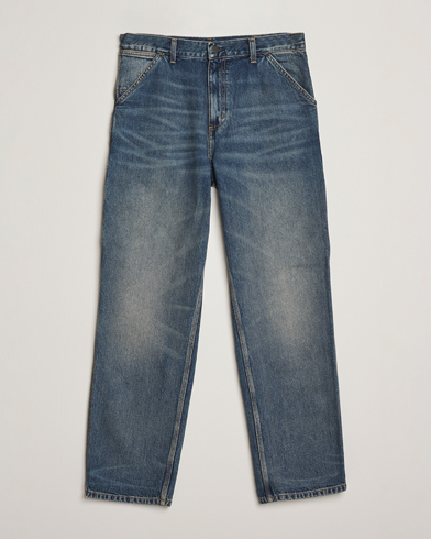 Carhartt WIP Single Knee Pants Worn Used Wash – Sininen