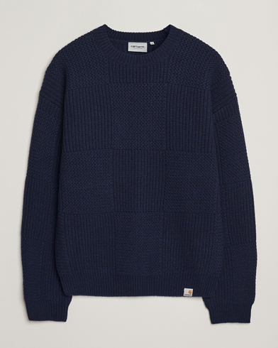 Carhartt WIP Bishop Knitted Sweater Dark Navy – Sininen