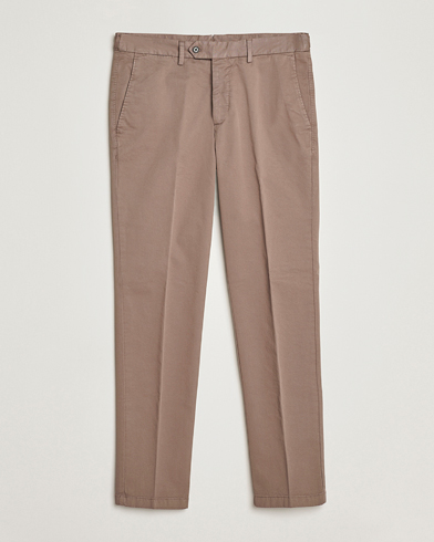 Oscar Jacobson Danwick Cotton Trousers Light Brown – Ruskea