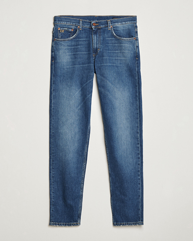 Oscar Jacobson Karl Cotton Stretch Jeans Vintage Wash – Sininen