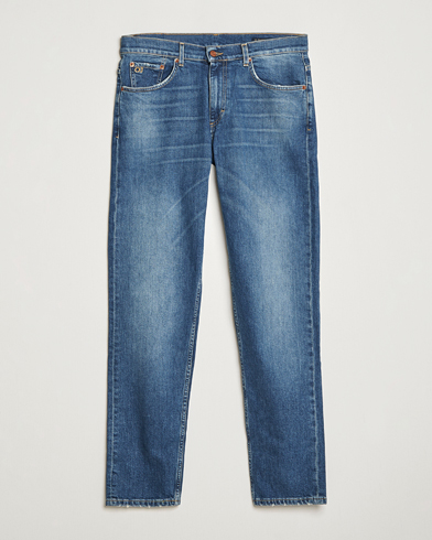 Oscar Jacobson Johan Cotton Stretch Jeans Vintage Wash – Sininen