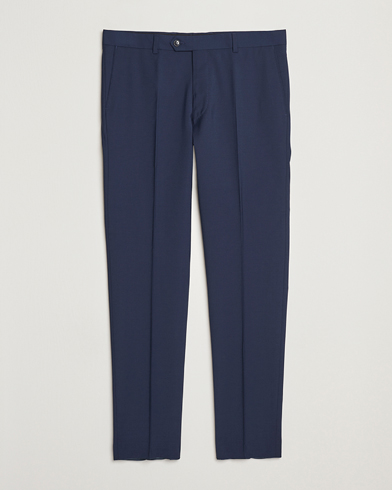 Oscar Jacobson Denz Wool Blend Trousers Navy – Sininen
