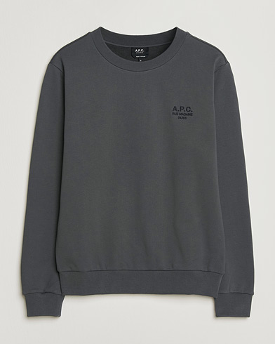 A.P.C. Rue Madame Tonal Sweatshirt Faded Black – Musta