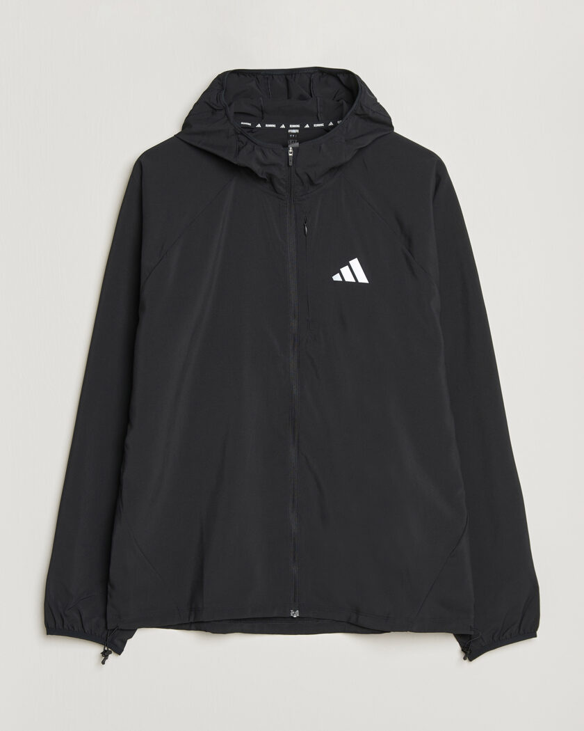 adidas Performance Running Hooded Jacket Black – Musta