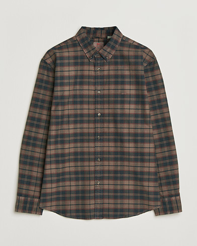 Levi's Cotton Checked Shirt Chocolate – Ruskea