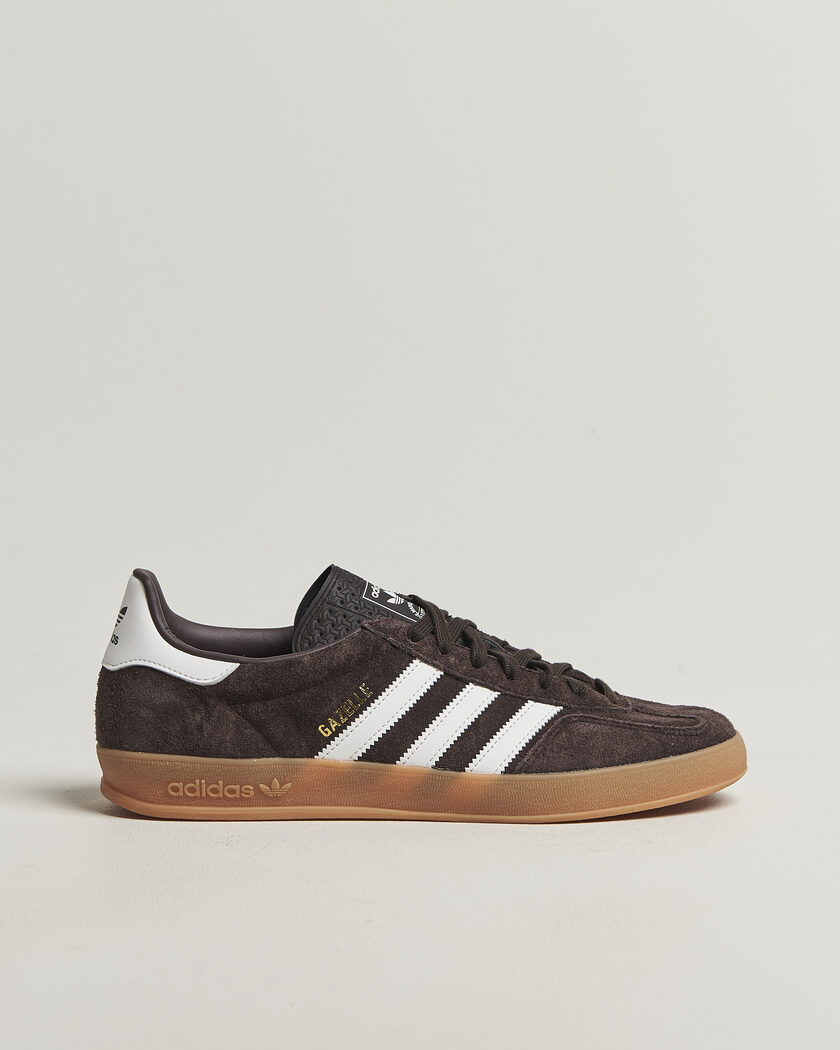 adidas Originals Gazelle Indoor Sneaker Brown/White – Ruskea