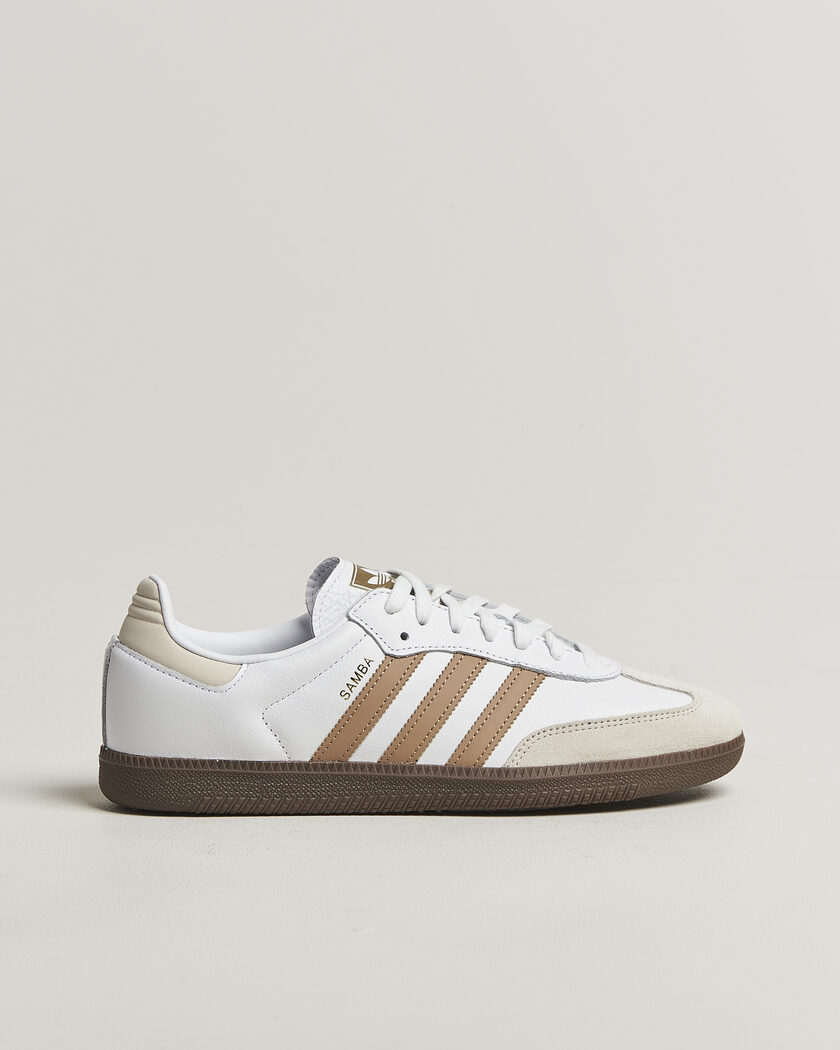 adidas Originals Samba OG Sneaker White/Brown – Valkoinen