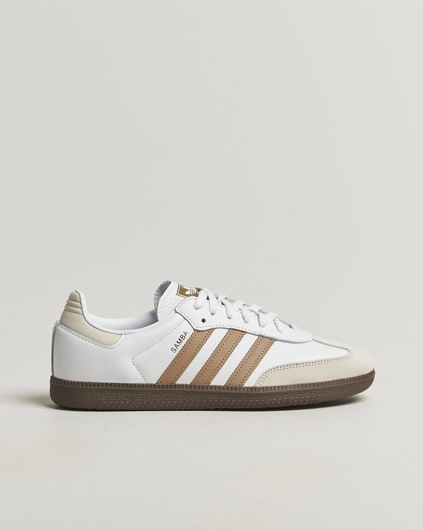 adidas Originals Samba OG Sneaker White/Brown – Valkoinen