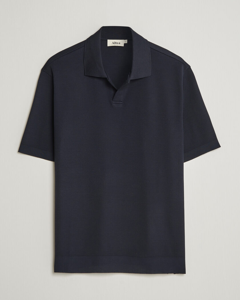 Altea Jersey Piquet Polo Navy – Sininen