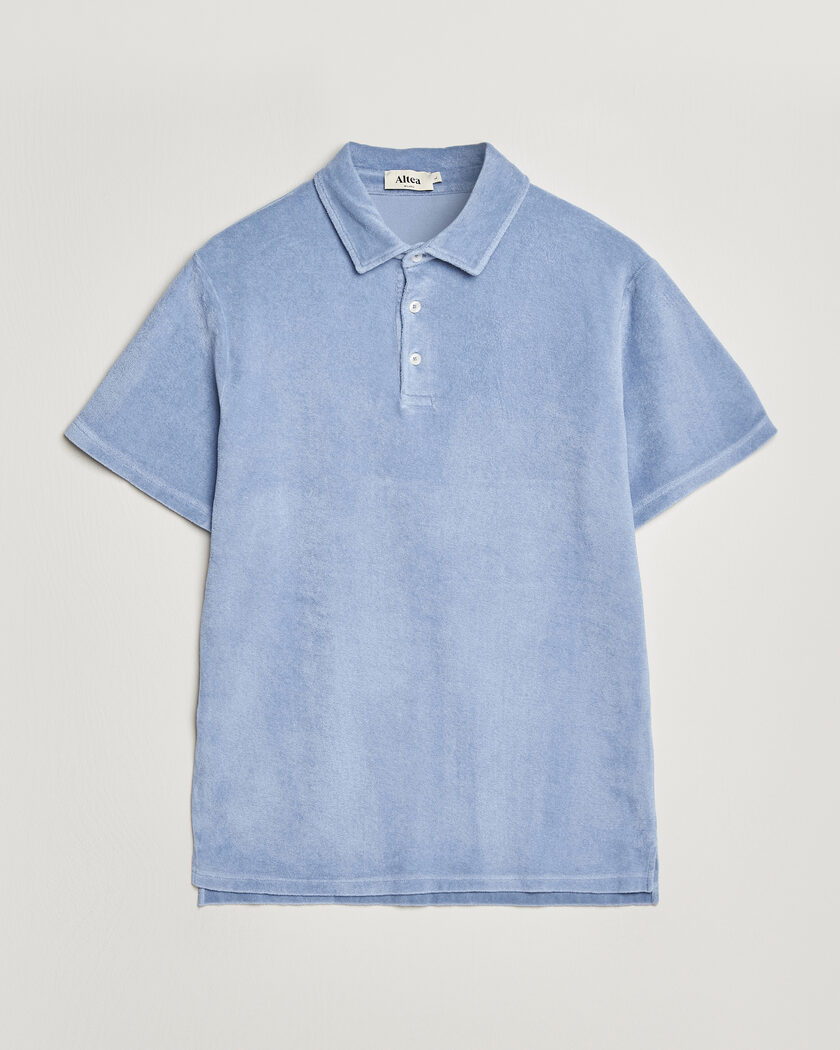Altea Terry Cotton Polo Light Blue – Sininen