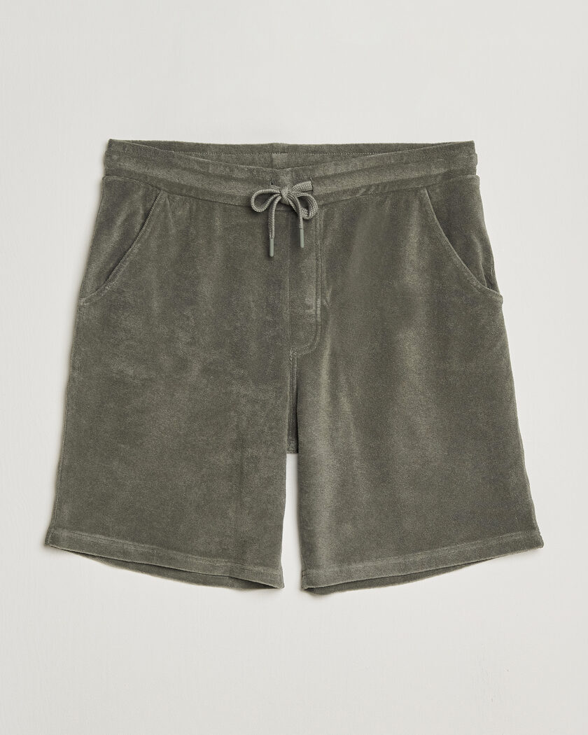 Altea Terry Drawstring Shorts Olive – Vihreä