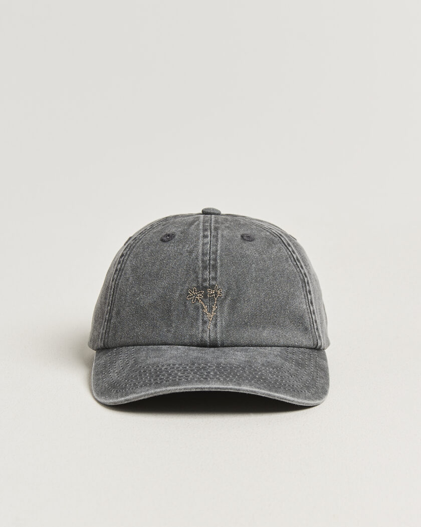 Forét Bouquet Heavy Washed Cap Washed Black – Musta