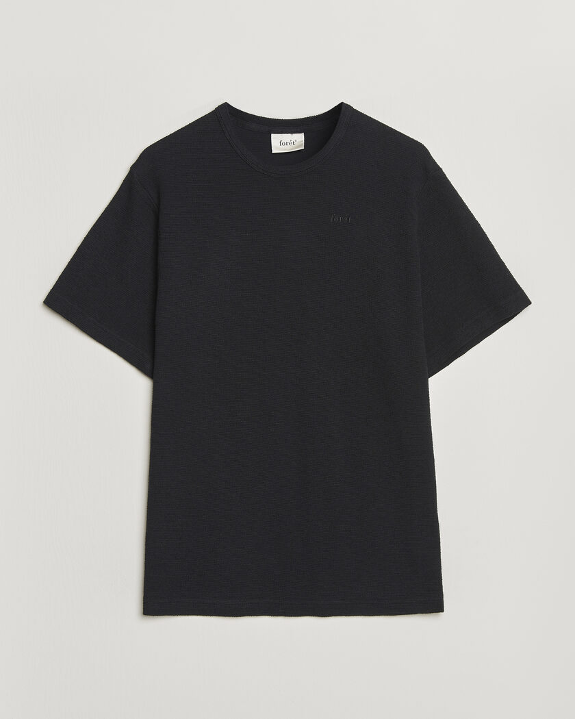 Forét Fir Structured T-Shit Black – Musta