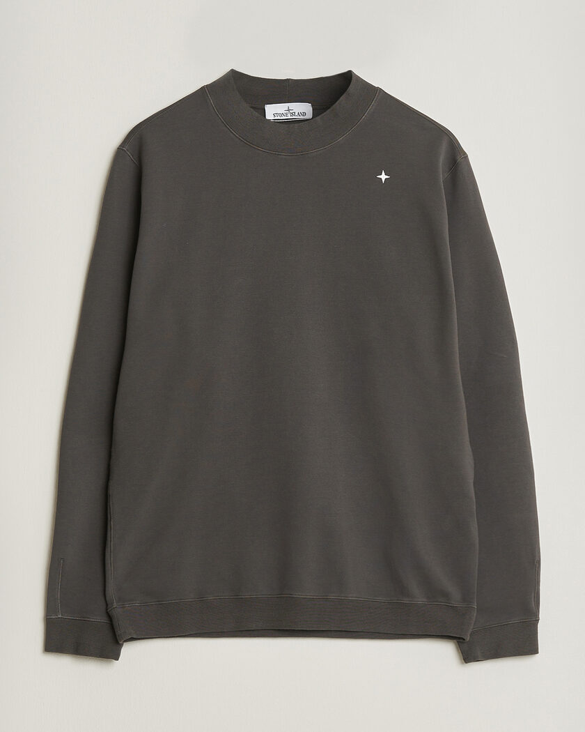 Stone Island Stellina Cotton Sweatshirt Charcoal – Harmaa