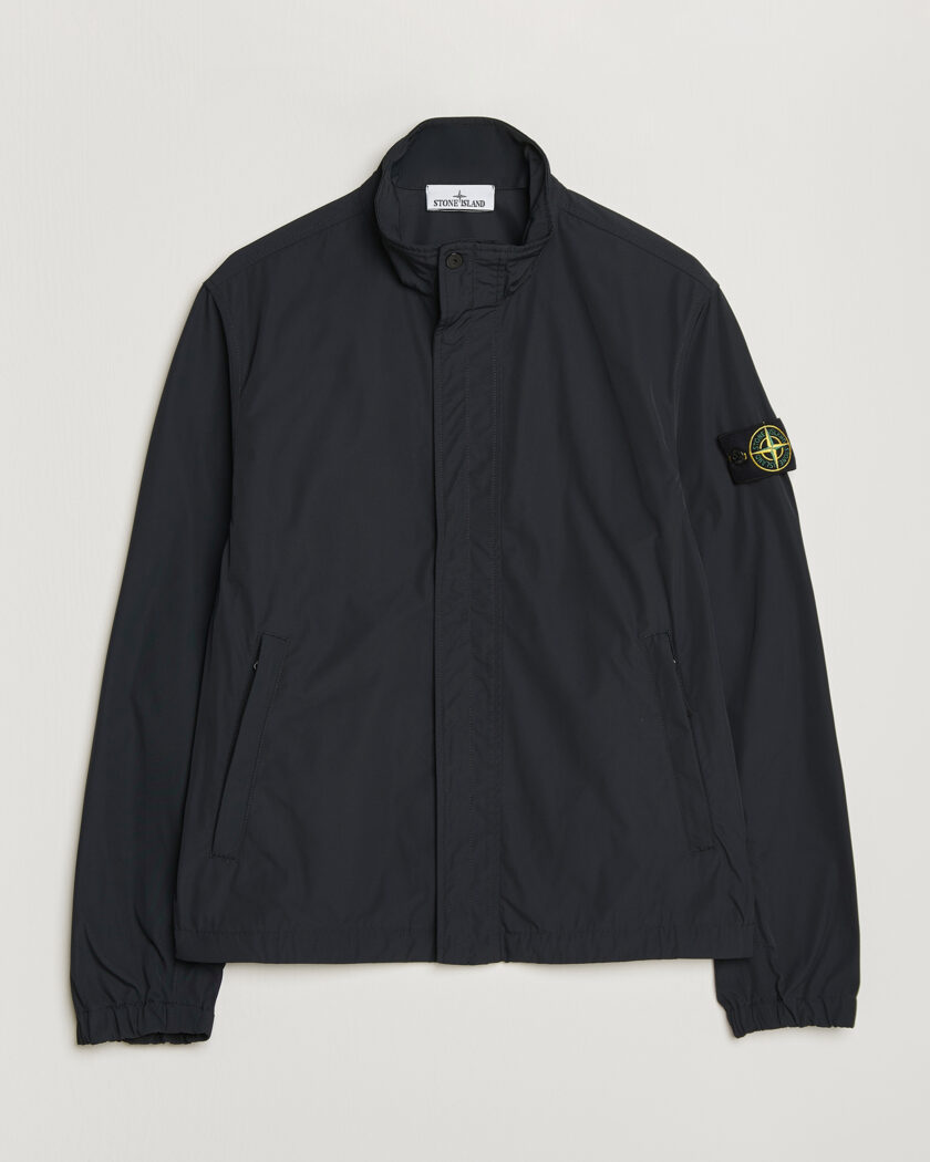 Stone Island Micro Twill Stand Collar Jacket Black – Musta