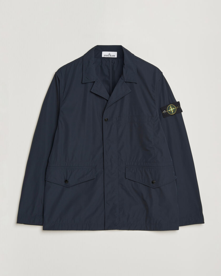 Stone Island Micro Twill Blazer Jacket Navy – Sininen