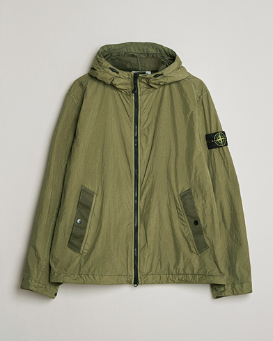 Stone Island Crinkle Reps Padded Hood Jacket Military Green – Vihreä