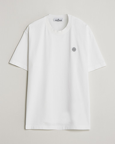 Stone Island Combed Organic Cotton T-Shirt White – Valkoinen