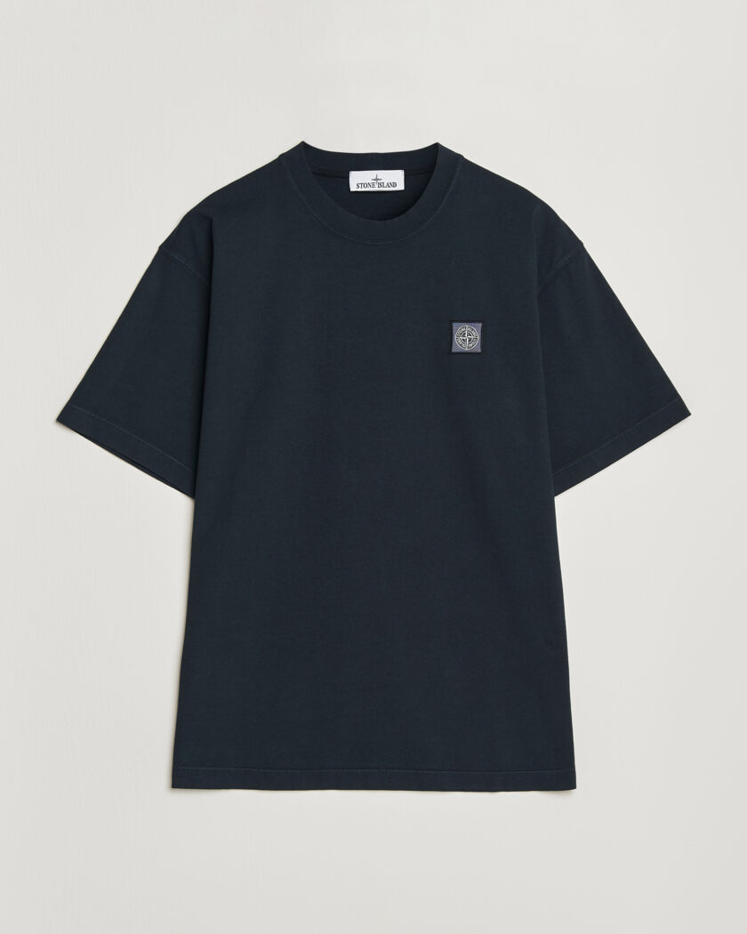 Stone Island Combed Organic Cotton T-Shirt Navy – Sininen